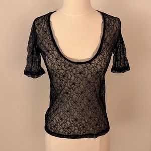 Rodarte for Target Navy Lace Top